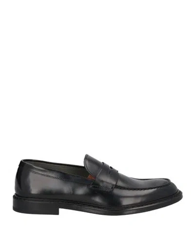 Doucal's Man Loafers Black Size 8.5 Leather