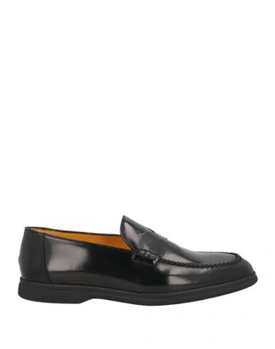 Doucal's Man Loafers Black Size 8.5 Leather