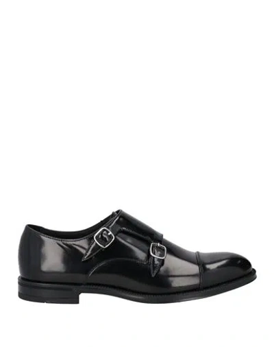 Doucal's Man Loafers Black Size 7 Leather In Black