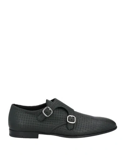 DOUCAL'S DOUCAL'S MAN LOAFERS BLACK SIZE 9 LEATHER