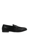 Doucal's Man Loafers Black Size 9 Leather