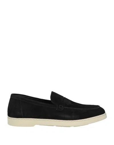 Doucal's Man Loafers Black Size 9 Leather