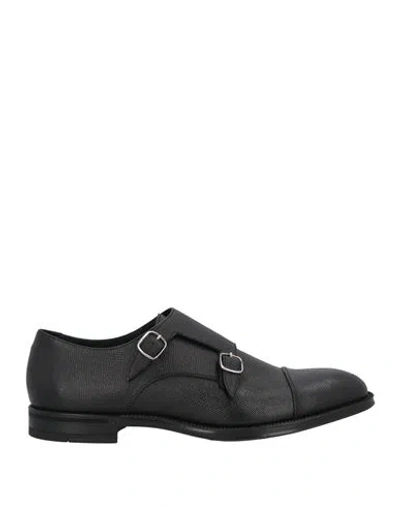 DOUCAL'S DOUCAL'S MAN LOAFERS BLACK SIZE 9 LEATHER