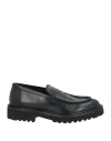 Doucal's Man Loafers Black Size 8 Leather