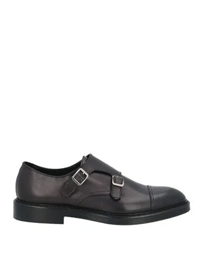 DOUCAL'S DOUCAL'S MAN LOAFERS BLACK SIZE 9 LEATHER