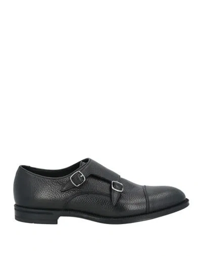 DOUCAL'S DOUCAL'S MAN LOAFERS BLACK SIZE 7 LEATHER