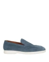 Doucal's Man Loafers Blue Size 6 Leather