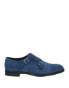 Doucal's Man Loafers Blue Size 9 Leather