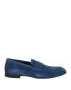 Doucal's Man Loafers Blue Size 9 Leather