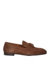 Doucal's Man Loafers Brown Size 6.5 Leather In Brown