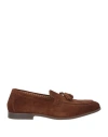 Doucal's Man Loafers Brown Size 6.5 Leather In Brown