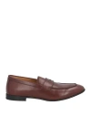 Doucal's Man Loafers Brown Size 8 Calfskin In Brown