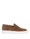 Doucal's Doucals Moccasin In Vision Color Suede In Brown