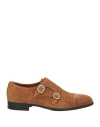 Doucal's Man Loafers Camel Size 9 Leather In Beige
