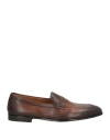 Doucal's Man Loafers Chocolate Brown Size 9 Leather