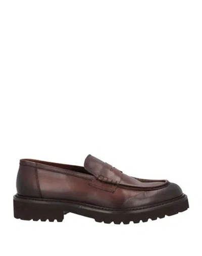 Doucal's Man Loafers Cocoa Size 10.5 Soft Leather In Brown