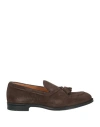 Doucal's Man Loafers Chocolate Brown Size 8 Soft Leather