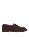 Doucal's Leather Moccasins With Rubber Sole In Brown