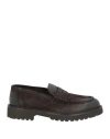 Doucal's Man Loafers Dark Brown Size 11.5 Leather