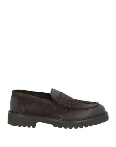 Doucal's Man Loafers Dark Brown Size 11.5 Leather