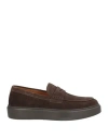 Doucal's Man Loafers Dark Brown Size 8 Leather