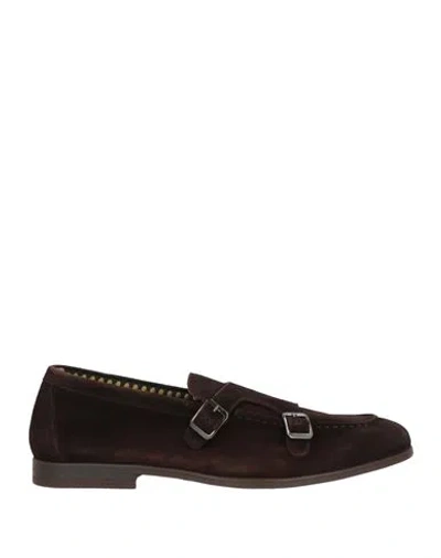 Doucal's Double Buckle Strap Monk Shoes In Blue