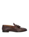 DOUCAL'S DOUCAL'S MAN LOAFERS DARK BROWN SIZE 8 LEATHER
