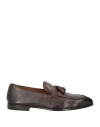 Doucal's Man Loafers Dark Brown Size 7 Leather