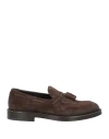 Doucal's Classic Suede Tassel Loafers With Bowl Stitching In Brown