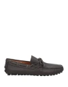 Doucal's Man Loafers Dark Brown Size 9 Leather