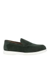 Doucal's Man Loafers Dark Green Size 9 Leather