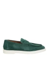 DOUCAL'S DOUCAL'S MAN LOAFERS EMERALD GREEN SIZE 9 LEATHER