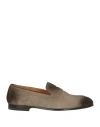 Doucal's Man Loafers Grey Size 9 Leather