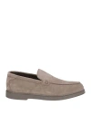 Doucal's Man Loafers Grey Size 9 Leather