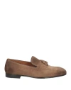 Doucal's Man Loafers Khaki Size 6.5 Leather In Beige