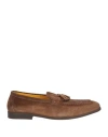 Doucal's Man Loafers Khaki Size 9 Leather In Beige