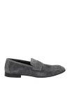 Doucal's Man Loafers Lead Size 9 Leather In Grey