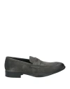 Doucal's Man Loafers Lead Size 9 Leather In Grey
