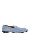 Doucal's Man Loafers Light Blue Size 7 Leather
