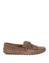 Doucal's Man Loafers Light Brown Size 9 Leather In Beige