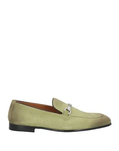Doucal's Man Loafers Light Green Size 9 Leather