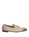 Doucal's Man Loafers Light Grey Size 9 Leather