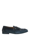 Doucal's Man Loafers Midnight Blue Size 12 Leather