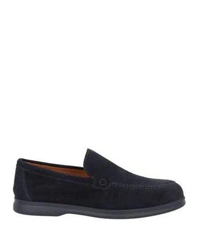 Doucal's Man Loafers Midnight Blue Size 6 Leather