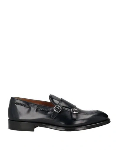 Doucal's Man Loafers Midnight Blue Size 6 Leather