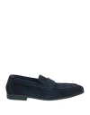 Doucal's Man Loafers Midnight Blue Size 7 Leather