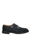 Doucal's Man Loafers Midnight Blue Size 11.5 Leather In Blue