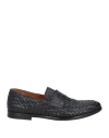 Doucal's Intrecciato Nappa Loafers In Blue
