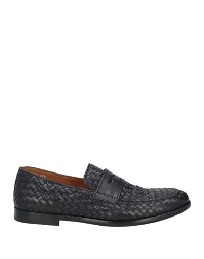 Doucal's Man Loafers Midnight Blue Size 7 Leather
