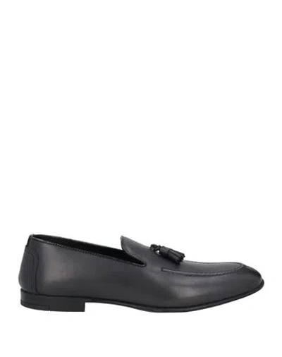 Doucal's Man Loafers Midnight Blue Size 9 Calfskin